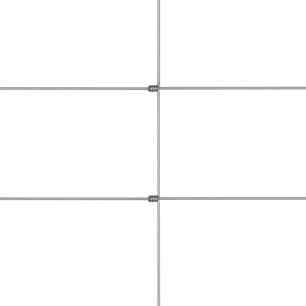 vidaXL Fårstängsel galvaniserat stål silver 50x1 m Silver