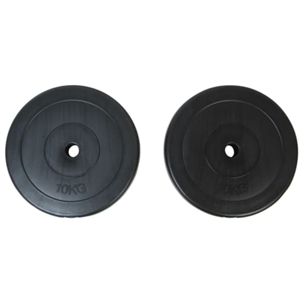vidaXL Väggmonterat power tower med viktskivor 40 kg Svart