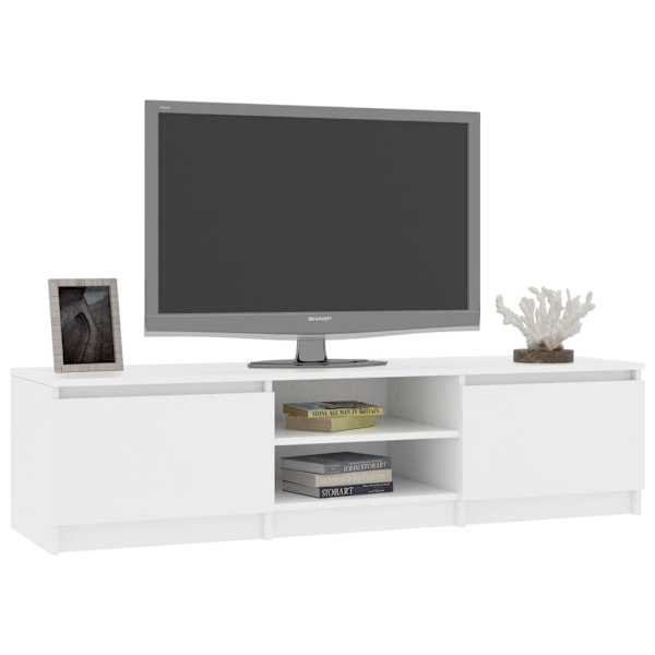 vidaXL Tv-bänk vit 140x40x35,5 cm konstruerat trä Vit