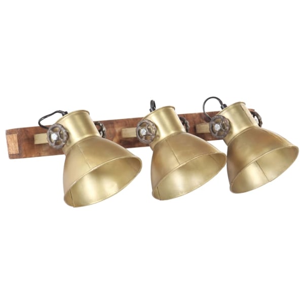 vidaXL Industriell vägglampa mässing 65x25 cm E27 multifärg