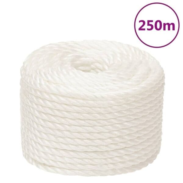vidaXL Rep vit 16 mm 250 m polypropylen Vit