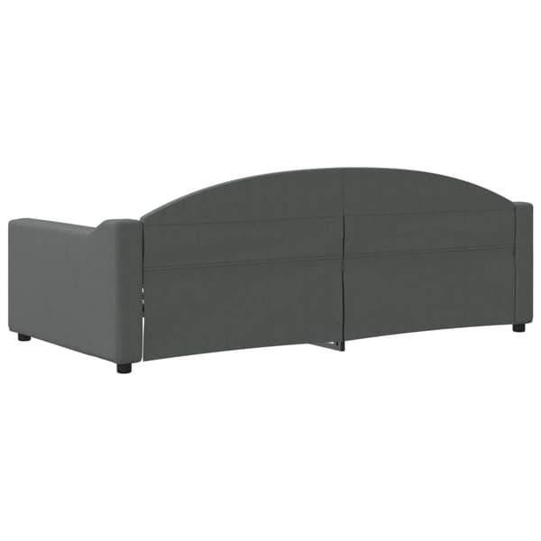 vidaXL Dagbädd mörkgrå 90x190 cm tyg Grå