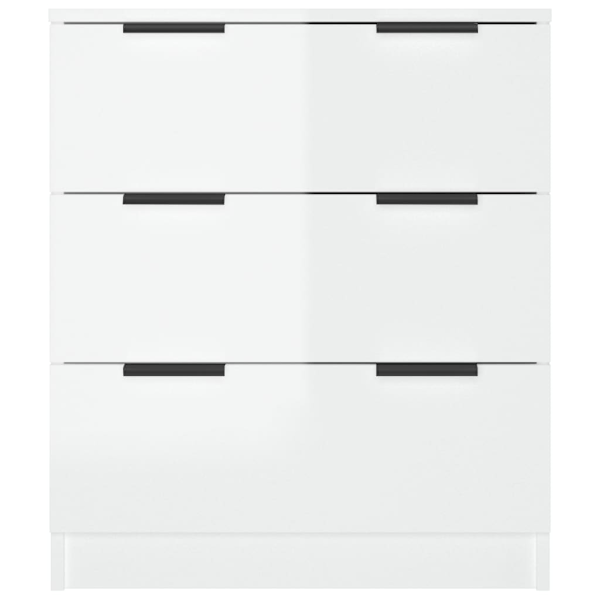 vidaXL Skänk vit högglans 60x30x70 cm konstruerat trä Vit