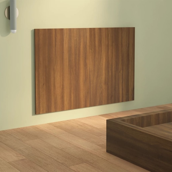 vidaXL Sänggavel brun ek 120x1,5x80 cm konstruerat trä Brun