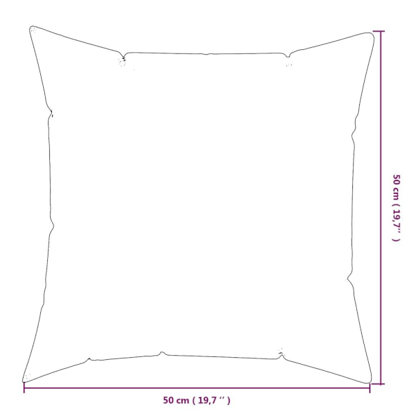 vidaXL Prydnadskuddar 4 st flerfärgad 50x50 cm tyg Flerfärgsdesign