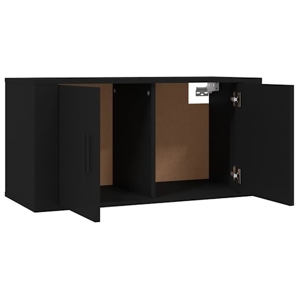vidaXL Väggmonterade tv-skåp 3 st svart 80x34,5x40 cm Svart