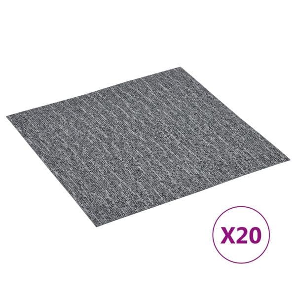 vidaXL Självhäftande golvplankor 20 st PVC 1,86 m² grå grå