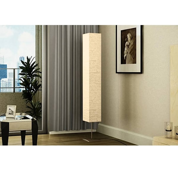 vidaXL Golvlampa med aluminiumfot 170 cm Beige
