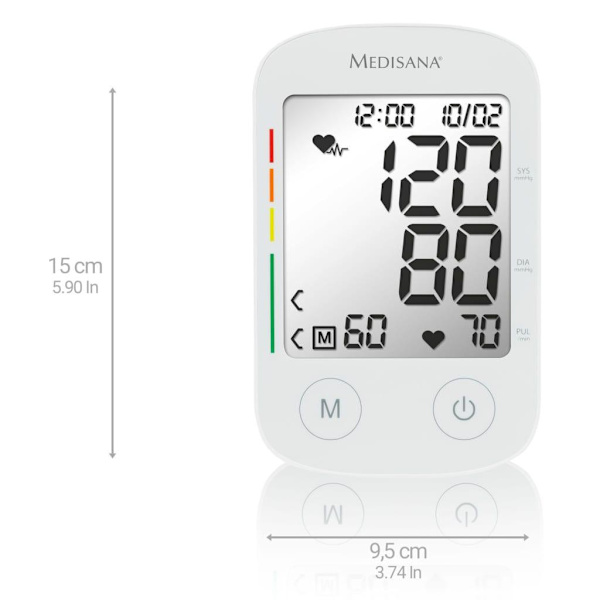 Medisana Blodtrycksmätare överarm BU 535 vit Vit