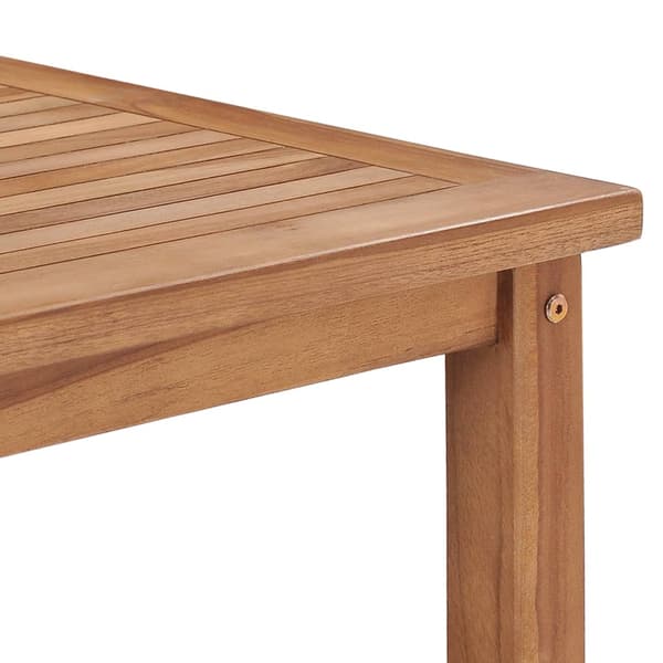 vidaXL Soffbord 45x45x45 cm massiv teak Brun