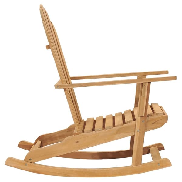 vidaXL Däckstol massiv teak Brun