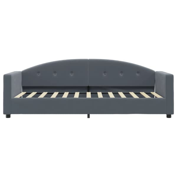 vidaXL Dagbädd med madrass mörkgrå 80x200 cm sammet Grå