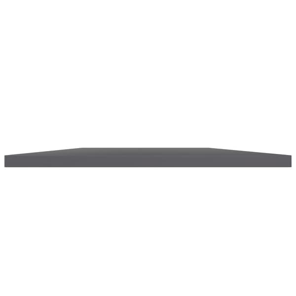 vidaXL Hyllplan 4 st grå högglans 100x40x1,5 cm konstruerat trä grå