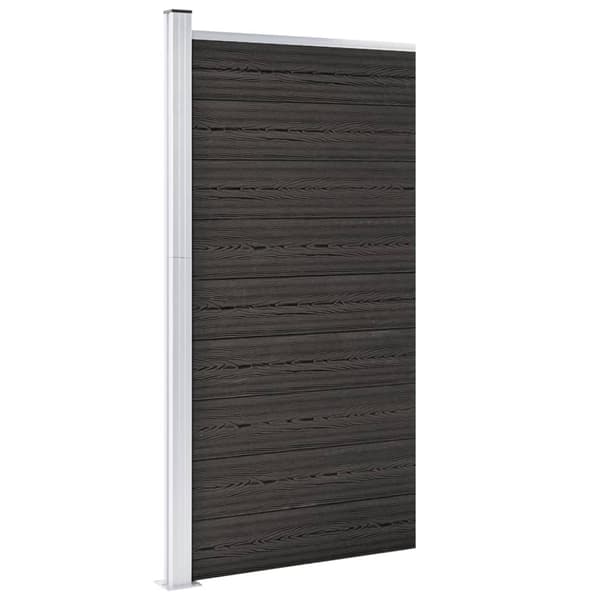 vidaXL Staketpanel WPC 95x186 cm grå grå