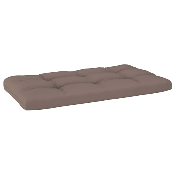 vidaXL Pallsoffa 2-sits med dynor svart impregnerad furu Svart