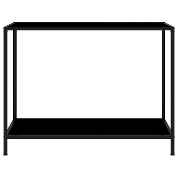 vidaXL Konsolbord svart 100x35x75 cm härdat glas Svart