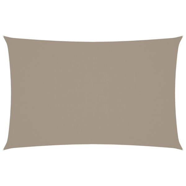vidaXL Solsegel oxfordtyg rektangulärt 4x7 m taupe Taupe