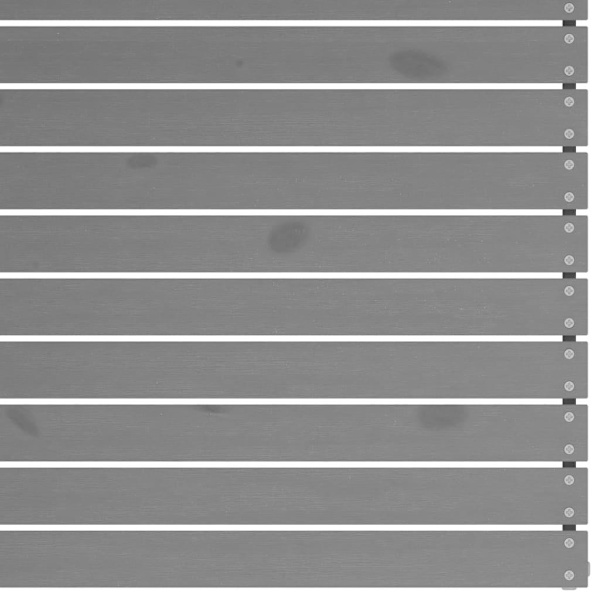 vidaXL Trädgårdssoffa 2-sits grå massiv furu grå