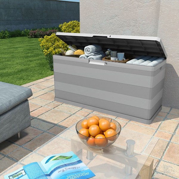 vidaXL Dynbox 117x45x56 cm grå grå