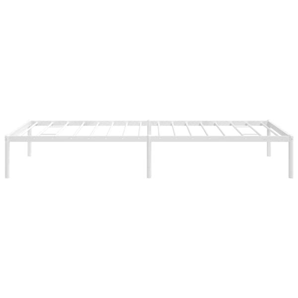 vidaXL Sängram metall vit 90x200 cm Vit