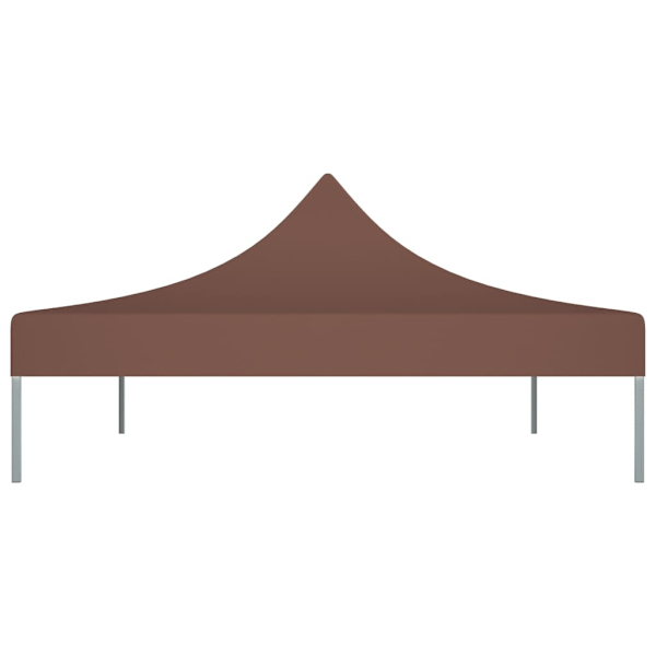 vidaXL Tak till partytält 4,5x3 m brun 270 g/m² Brun