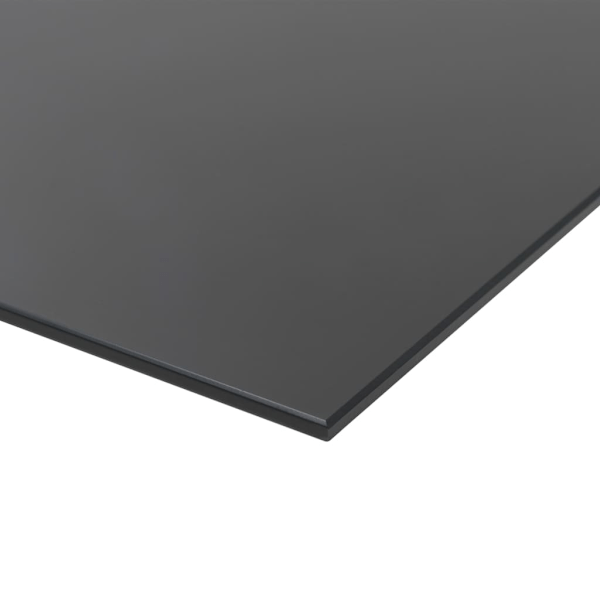 vidaXL Svarta tavlan magnetisk väggmonterad glas 80x60 cm Svart