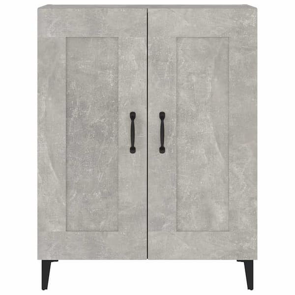 vidaXL Byrå betonggrå 69,5x34x90 cm konstruerat trä Grå