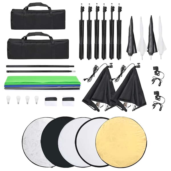 vidaXL Fotostudio kit Vit