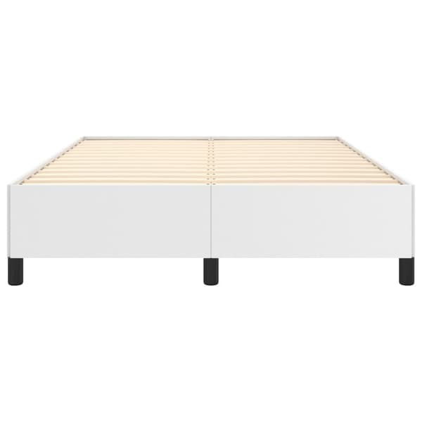 vidaXL Sängram vit 140x200 cm konstläder Vit