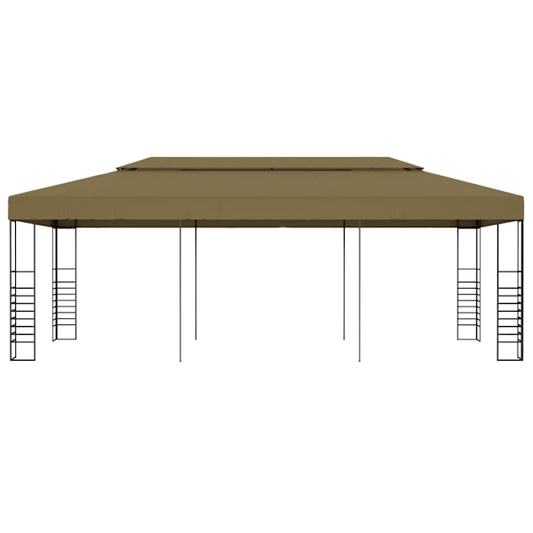 vidaXL Paviljong 6x3x2,7 m taupe 180 g/m² Taupe