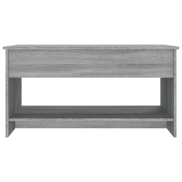 vidaXL Soffbord grå sonoma 102x50x52,5 cm konstruerat trä Grå