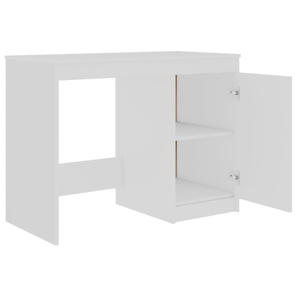 vidaXL Skrivbord vit 100x50x76 cm konstruerat trä Vit