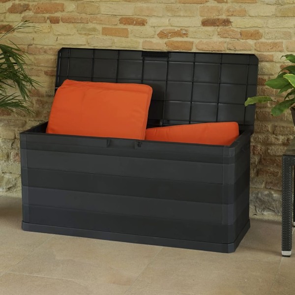 vidaXL Dynbox 117x45x56 cm svart Svart