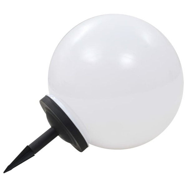 vidaXL Solcellslampor med LED 2 st sfäriska 40 cm RGB Vit