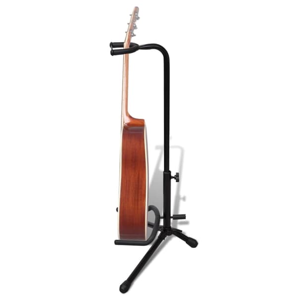 vidaXL Gitarrställ vikbar 66-80cm enkel Svart