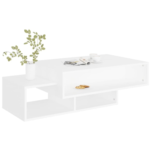 vidaXL Soffbord vit 105x55x32 cm konstruerat trä Vit