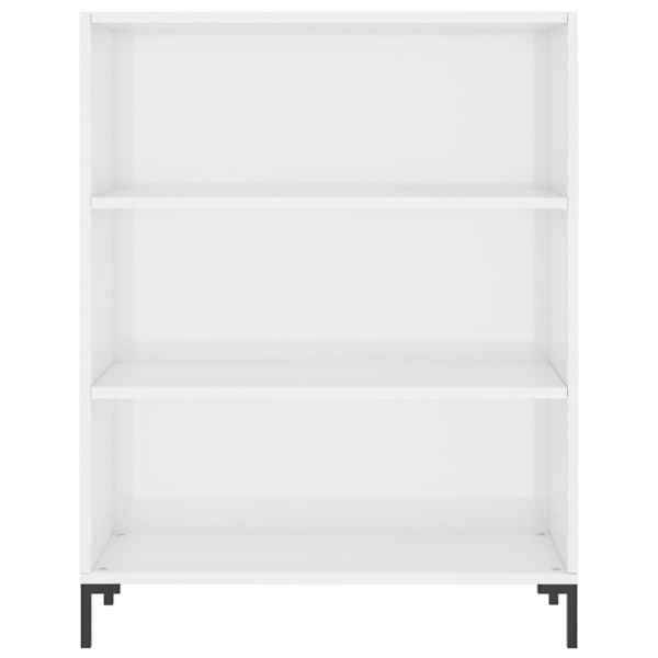vidaXL Högskåp högglans vit 69,5x34x180 cm konstruerat trä Vit