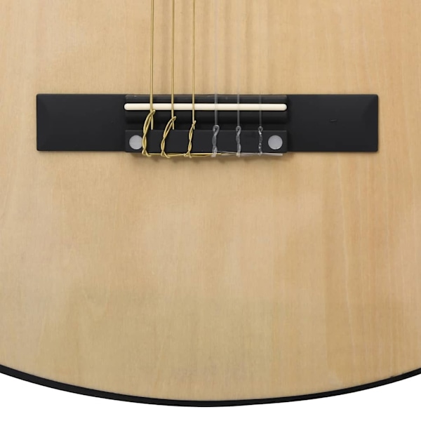 vidaXL Klassiskt gitarrset 12 delar klassisk 4/4 39" Brun