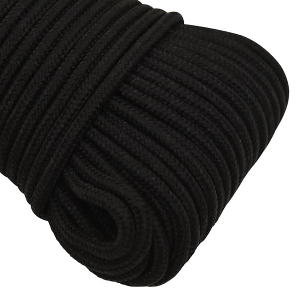 vidaXL Rep svart 3 mm 250 m polyester Svart