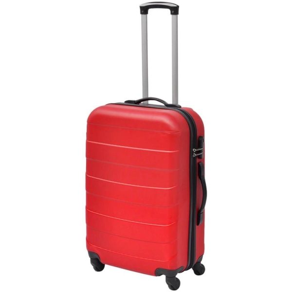 vidaXL Hårda resväskor på hjul 3 st röd 45,5/55/66 cm Röd