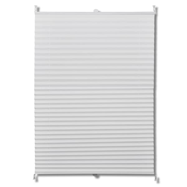 vidaXL Plisségardin 70x100 cm vit Vit