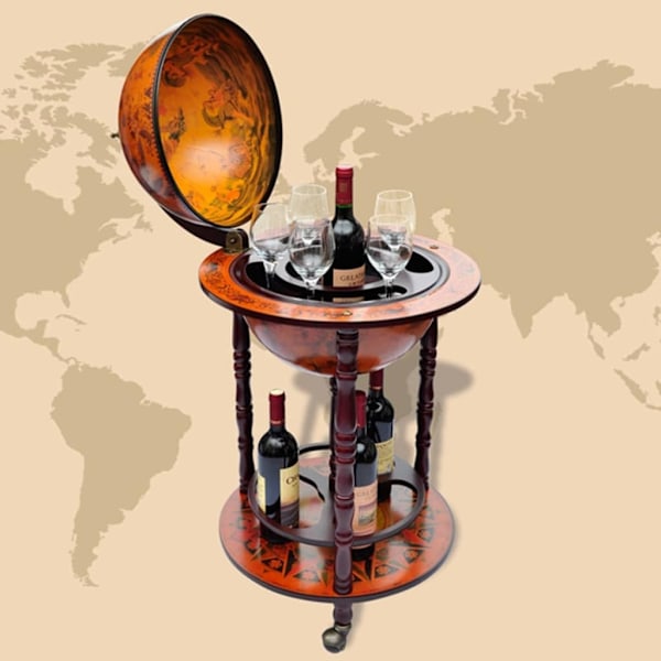 vidaXL Jordglobsbar Columbus 90 x 47 cm Brun