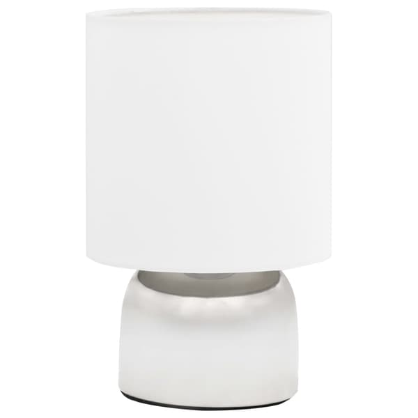 vidaXL Bordslampor 2 st touch-knapp vit E14 Vit