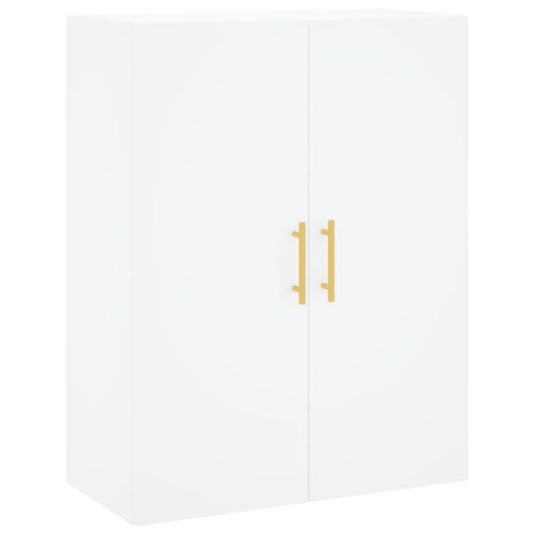 vidaXL Högskåp vit 69,5x34x180 cm konstruerat trä Vit