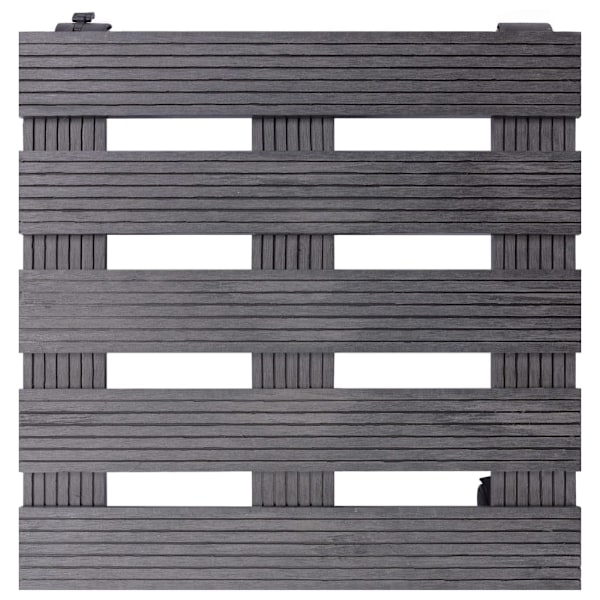 vidaXL Blomvagnar 4 st grå 30x30x7,5 cm WPC Grå