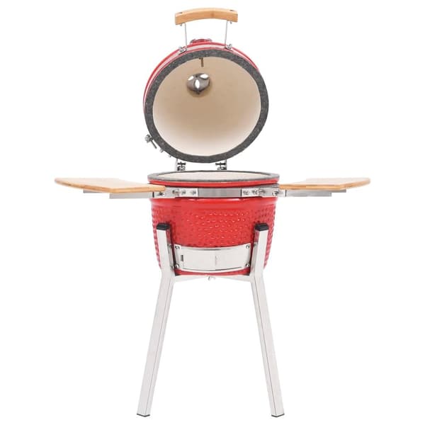 vidaXL Kamado Rökgrill keramik 76 cm Röd