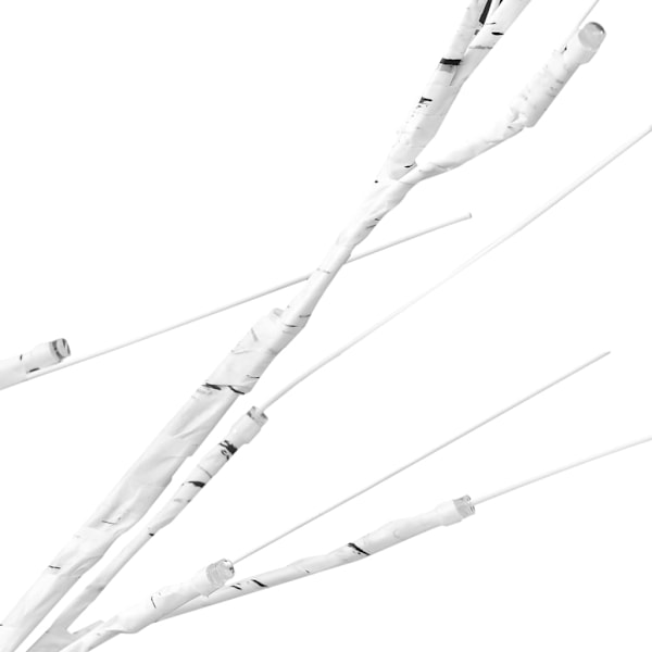 vidaXL Plastgran 200 LED 2,2 m pil flerfärgad ljus inomhus/utomhus Vit