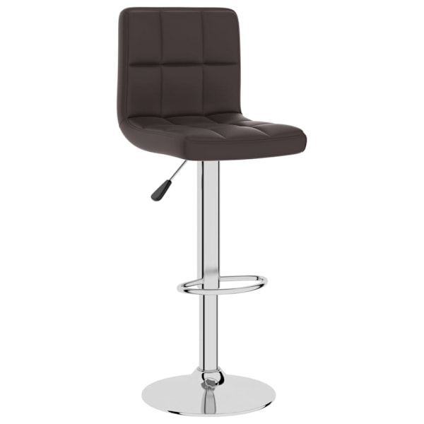 vidaXL Barstol brun konstläder Brun