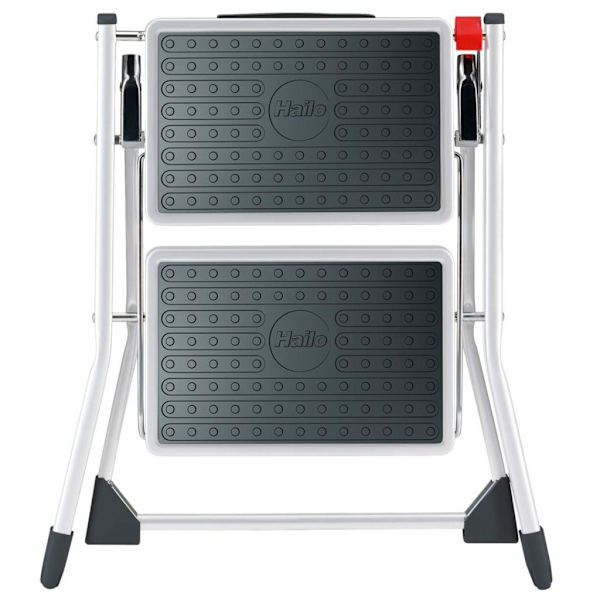 Hailo Trappstege med 2 steg Mini 45 cm stål 4310-001 Vit