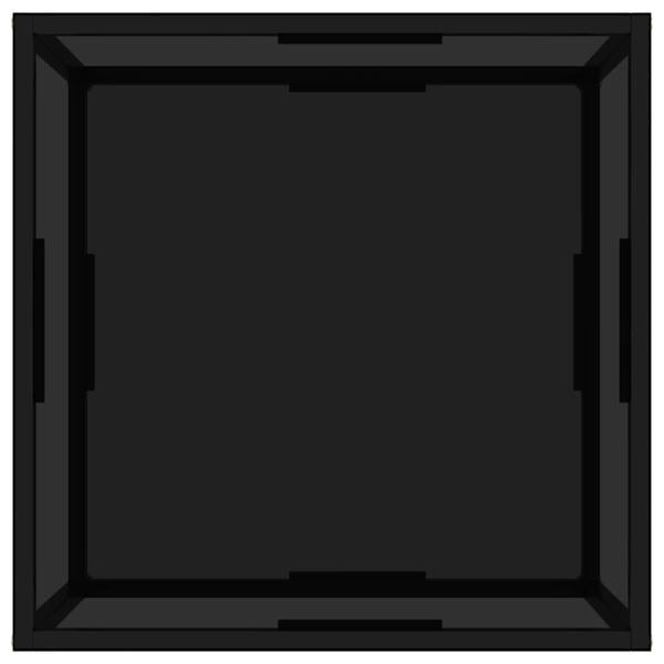 vidaXL Soffbord svart 60x60x35 cm härdat glas Svart